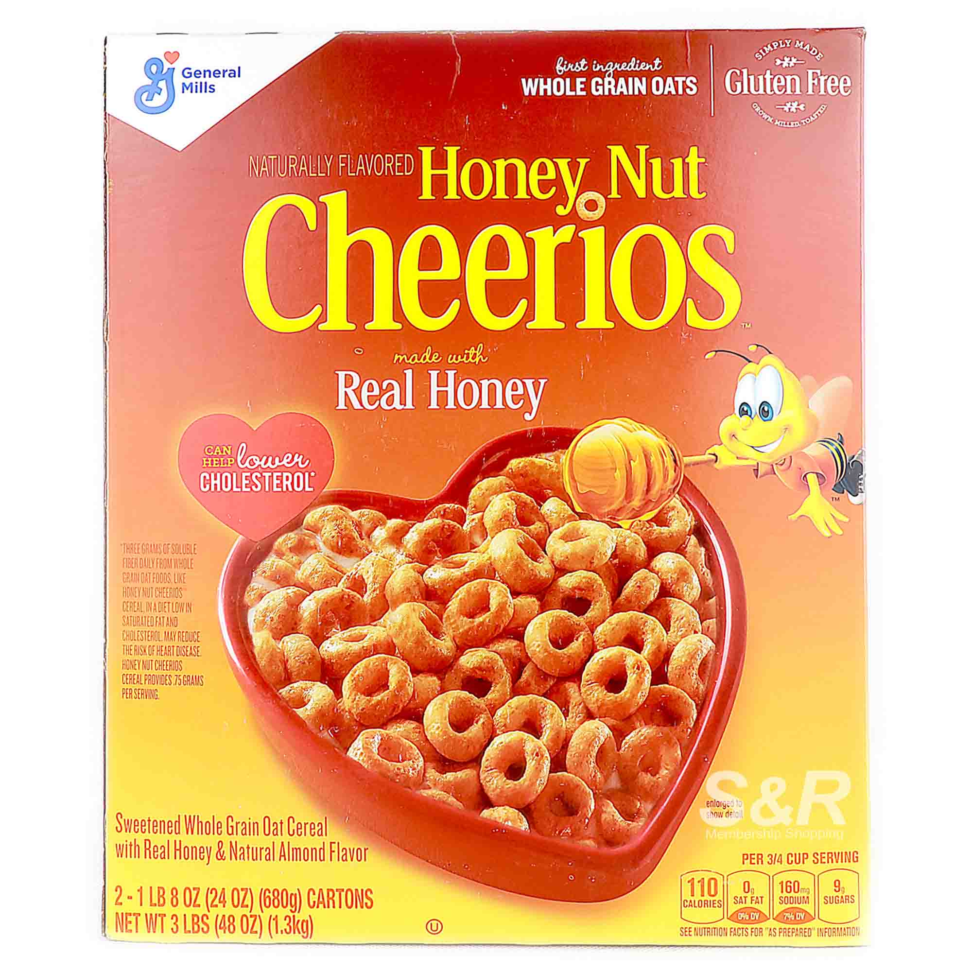 General Mills Cheerios Honey Nut Whole Grain Oat Cereal 2 boxes